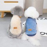Cozy Ribbed Fleece Sweatshirt for Small Pets