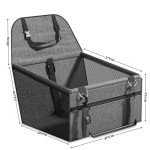 Wyewye Foldable Dog Car Seat with Seat Belt