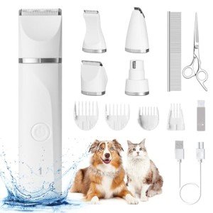 Hoofun 4-in-1 Low Noise Dog Grooming Clippers