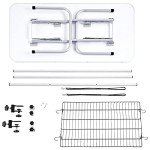 46" Adjustable Dog Grooming Table with Storage