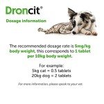 Droncit Tapeworm Tablets for Dogs & Cats - 10 Pack