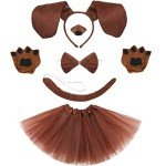 Puppy Costume Set with Ears, Bowtie, and More