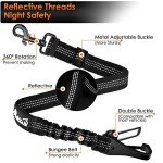 Eyein 2-in-1 Adjustable Dog Car Seat Belt