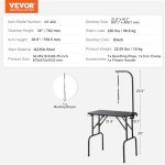 VEVOR Foldable Pet Grooming Table with Clamp