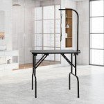 VEVOR Foldable Pet Grooming Table with Clamp