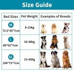 Comfortable Large Memory Foam Dog Bed - Grey