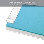 Large Orthopedic Dog Bed with Memory Foam Bolster