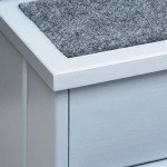 PawHut 3-Step Wooden Dog Steps with Storage