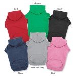 Red Basic Hoodie for Large Dogs, 20