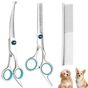 LZGOPE Pet Grooming Scissors Set for Dogs