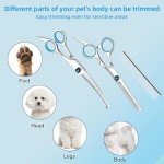 LZGOPE Pet Grooming Scissors Set for Dogs