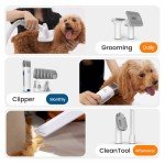 Oneisall Dog Grooming Kit with Vacuum System