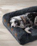 Feandrea XL FluffyHug Dog Bed - Dark Gray