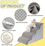 4-Step Pet Stairs for Small Dogs and Cats