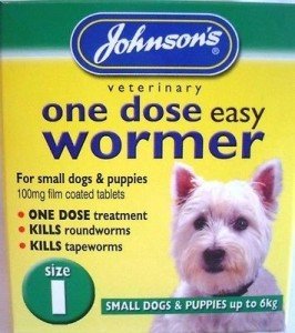 Easy One-Dose Wormer for Small Dogs 6kg