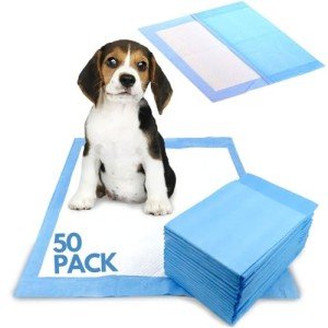 Puppy Training Pads - 50 Pack, Highly Absorbent