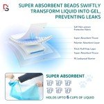 Puppy Training Pads - 50 Pack, Highly Absorbent