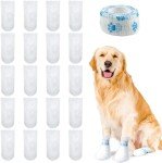 20-Pack Waterproof Dog Socks for Paw Protection