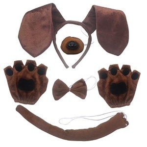 5-Piece Puppy Costume Set for Kids Halloween