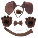 5-Piece Puppy Costume Set for Kids Halloween