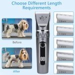 Adiwo Professional Cordless Dog Grooming Clippers