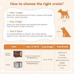 LYNCOHOME Stylish Wooden Dog Crate for Indoor Use