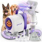 Oneisall Dog Grooming Vacuum Kit with 4 Tools