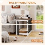 LYNCOHOME Stylish Wooden Dog Crate for Indoor Use