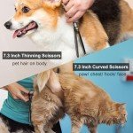10-in-1 Dog Grooming Scissors Kit with Safety Tips