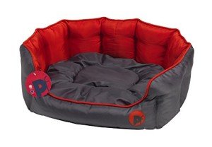 Extra Large Red Oval Dog Bed - Machine Washable