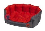 Extra Large Red Oval Dog Bed - Machine Washable