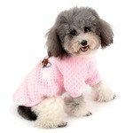 Cozy Pink Fleece Sweater for Small Dogs