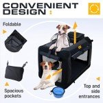 PETPROVED Collapsible Soft Dog & Cat Travel Crate
