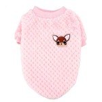 Cozy Pink Fleece Sweater for Small Dogs