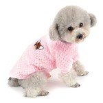 Cozy Pink Fleece Sweater for Small Dogs