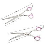 GEMEK 4-Piece Pet Grooming Scissors Set