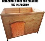 Wooden Dog Kennel with Removable Easy-Clean Floor