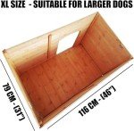 Wooden Dog Kennel with Removable Easy-Clean Floor