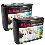 H-line 100 Count Large Absorbent Dog Training Pads