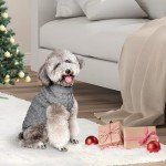 Cozy Knitted Turtleneck Dog Jumper - Grey