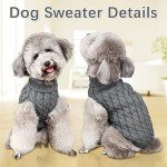 Cozy Knitted Turtleneck Dog Jumper - Grey
