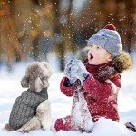 Cozy Knitted Turtleneck Dog Jumper - Grey