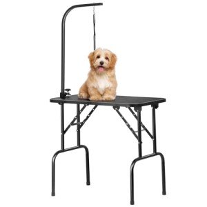 Portable 32'' Dog Grooming Table with Adjustable Arm