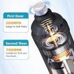 Quiet 2-Speed Dog Nail Grinder with LED Light