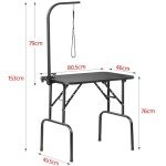 Portable 32'' Dog Grooming Table with Adjustable Arm