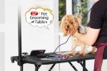 Portable 32'' Dog Grooming Table with Adjustable Arm