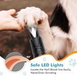 Quiet 2-Speed Dog Nail Grinder with LED Light