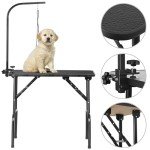 Portable 32'' Dog Grooming Table with Adjustable Arm