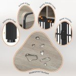 Rustic Grey Large Dog Crate with Storage Drawer