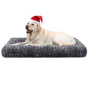Large Washable Calming Dog Bed with Non-Skid Bottom